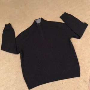 Saks Fifth Avenue Cashmere Quarter Zip Sweater